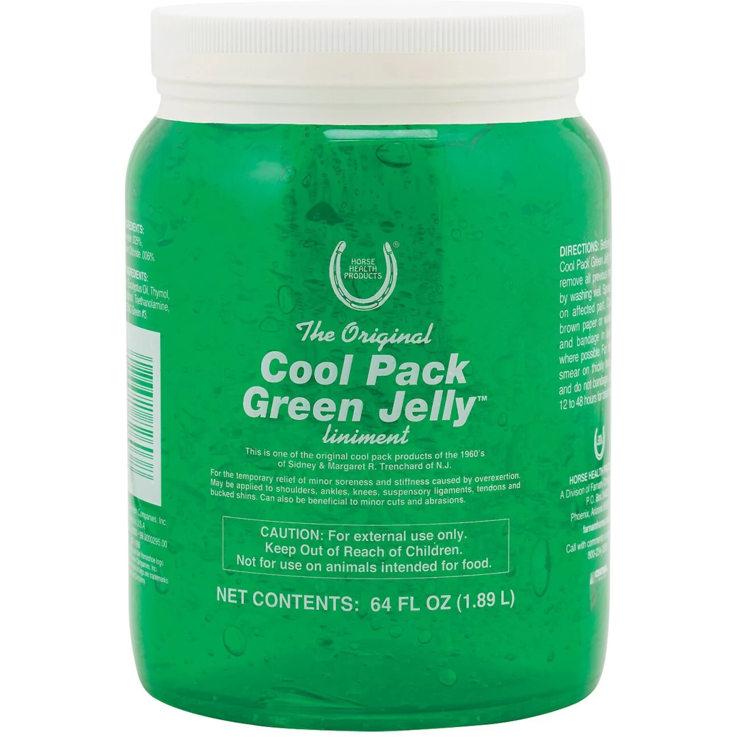Farnam Cool Pack Green Jelly Sore Muscle & Joint Pain Relief Horse Liniment