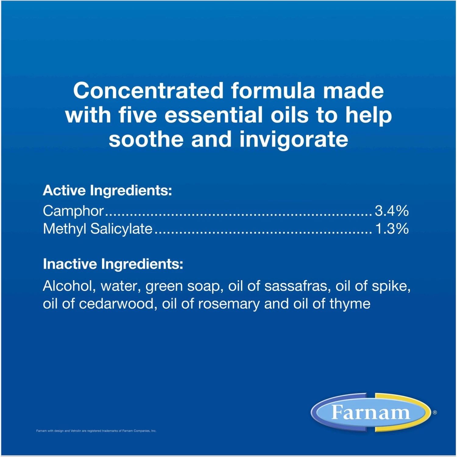 Farnam Vetrolin Sore Muscle & Joint Pain Relief Horse Liniment Concentrate - Image 5