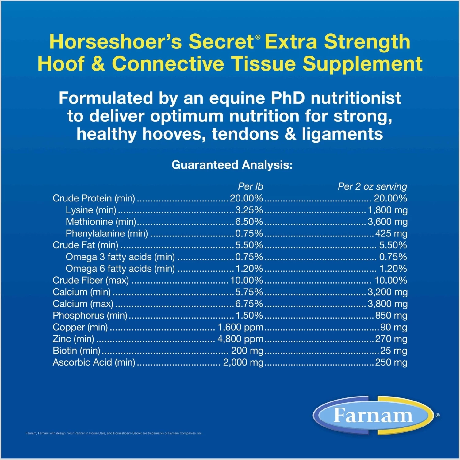 Farnam Horseshoer's Secret Extra Strength Hay Flavor Pellets Horse Supplement - Image 5