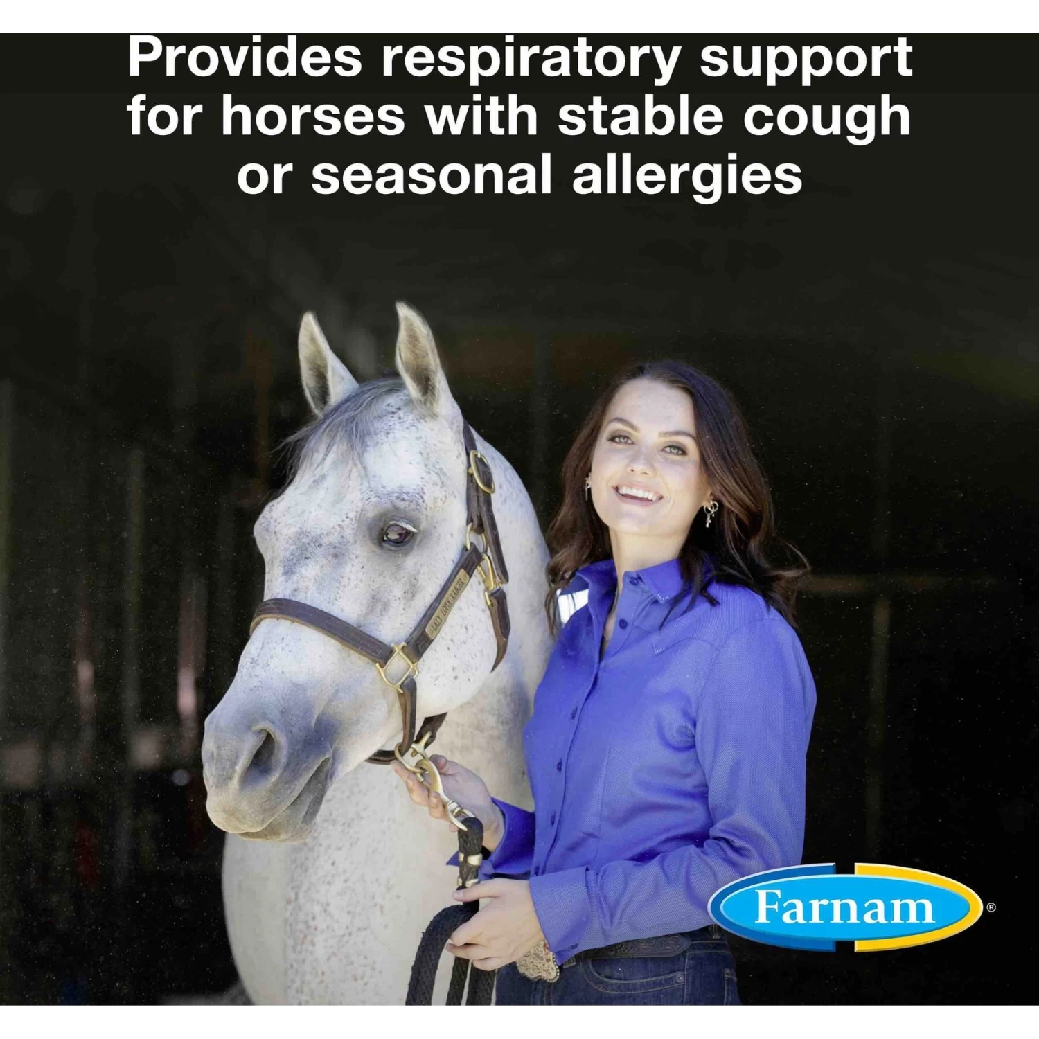 Farnam Cough Free Equine Respiratory Health Pellets Horse Supplement - Image 2