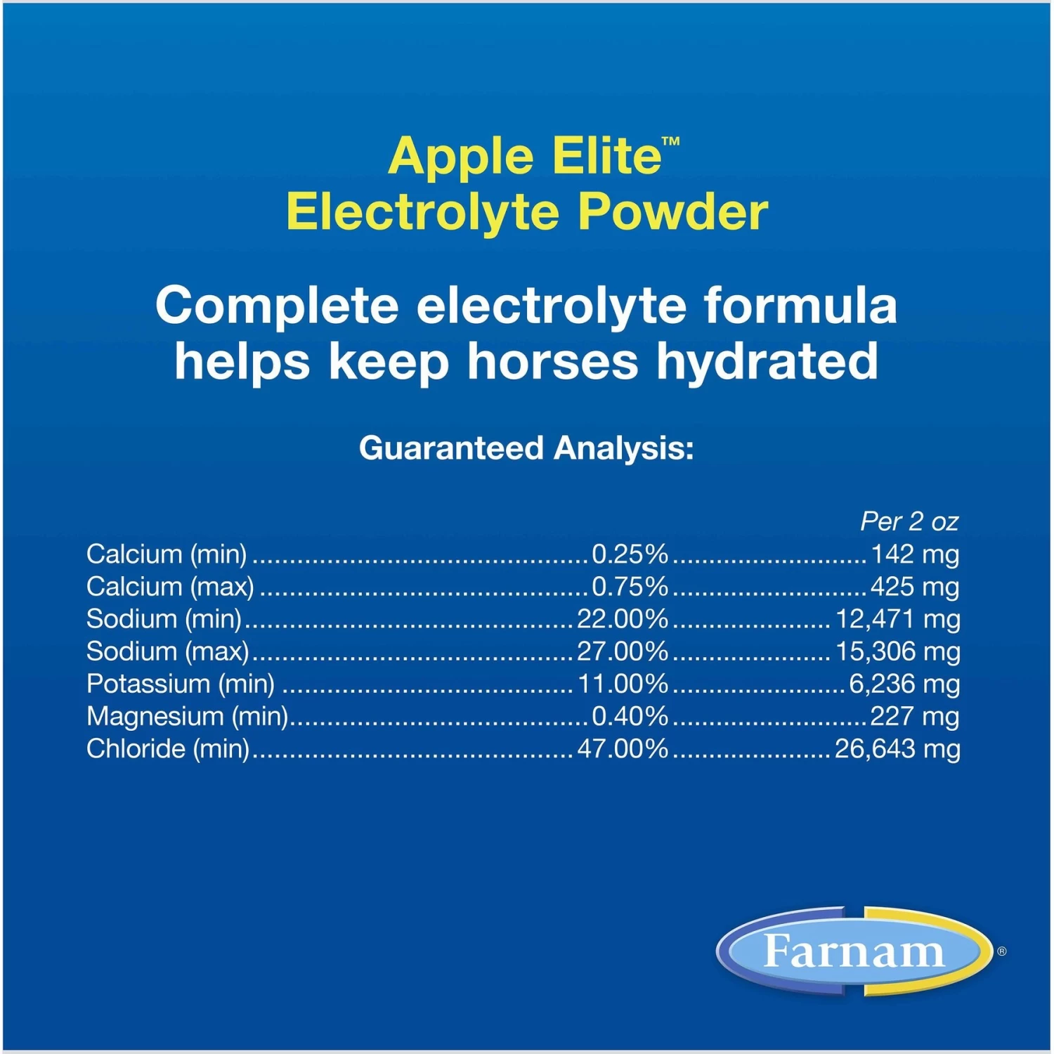 Farnam Apple Elite Electrolyte Granules Apple Flavor Horse Supplement, 20-lb Tub - Image 5