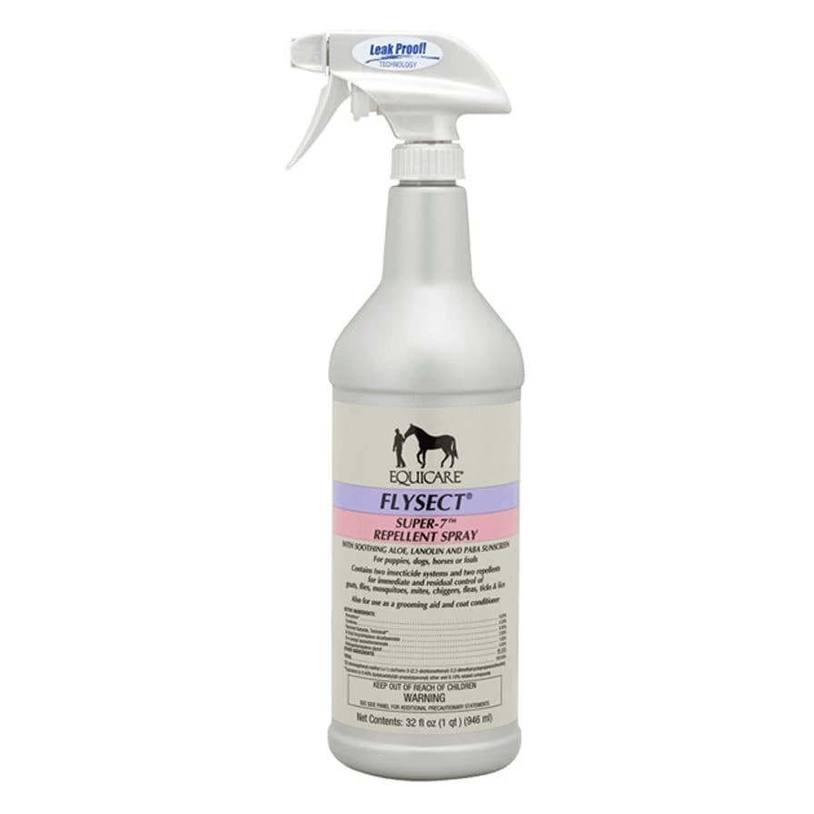 Equicare Flysect Super-7 Fly Repellent Spray - 32oz