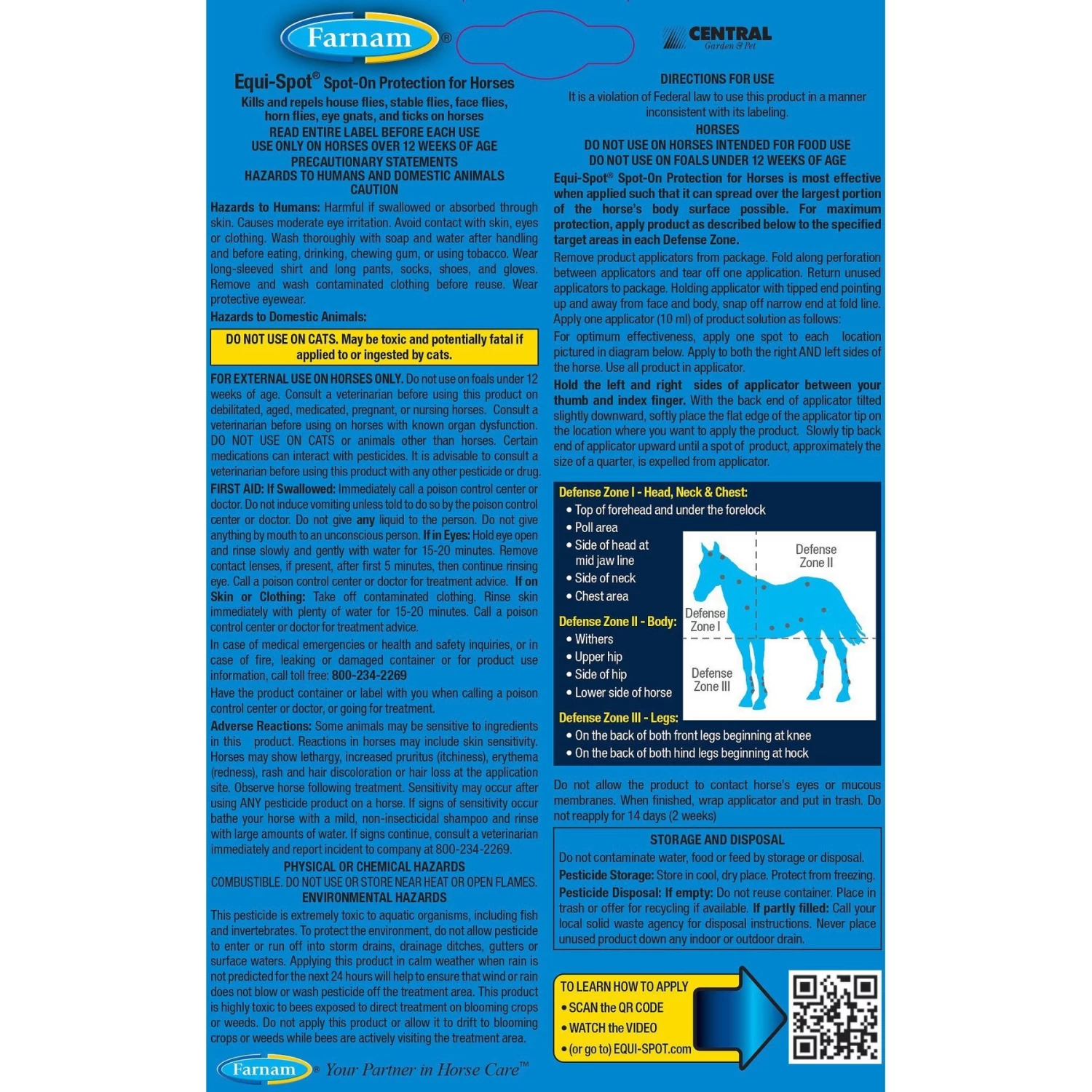 Farnam Equi-Spot Horse Spot-On Fly Control & Farnam SuperMask II Horse Fly Mask Classic Collection - Image 4