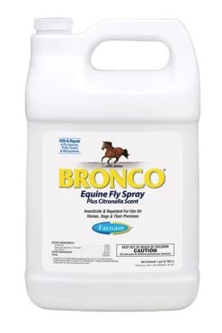 Farnam Bronco Equine Fly Spray Plus Citronella Scent, Gallon