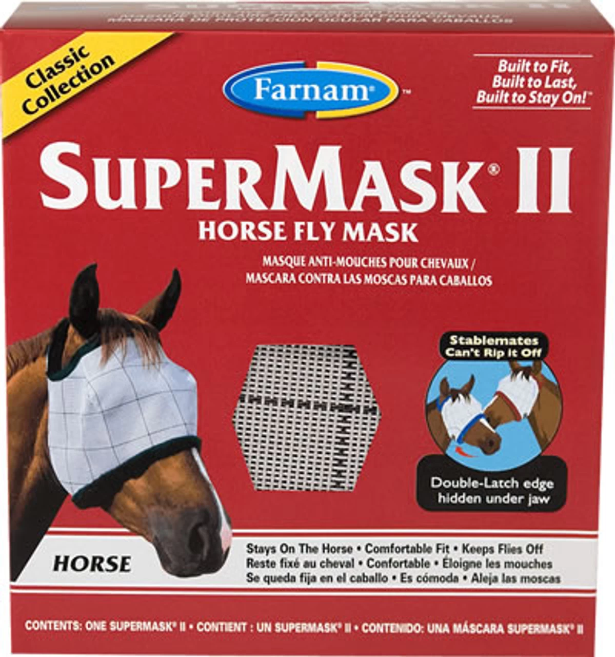Franam SuperMask II Horse Fly Mask Classic Collection Assorted
